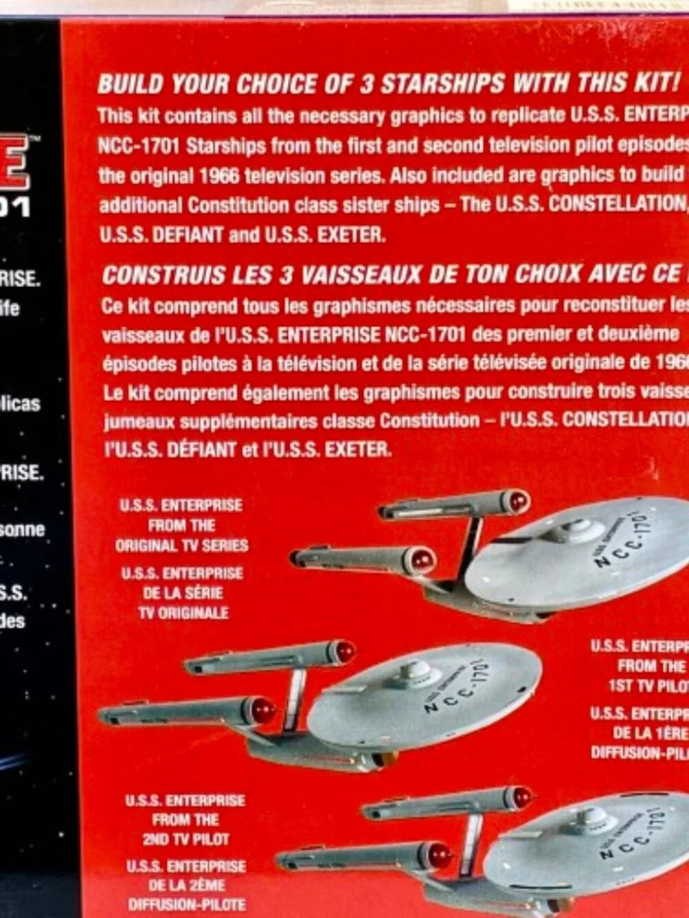 Star Trek USS Enterprise NCC-1701 3-in-1 SNAP Together Model Kit Polar Lights